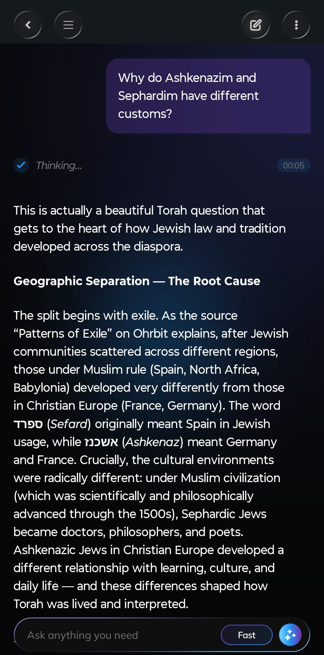 Why do Ashkenazim and Sephardim have different customs?