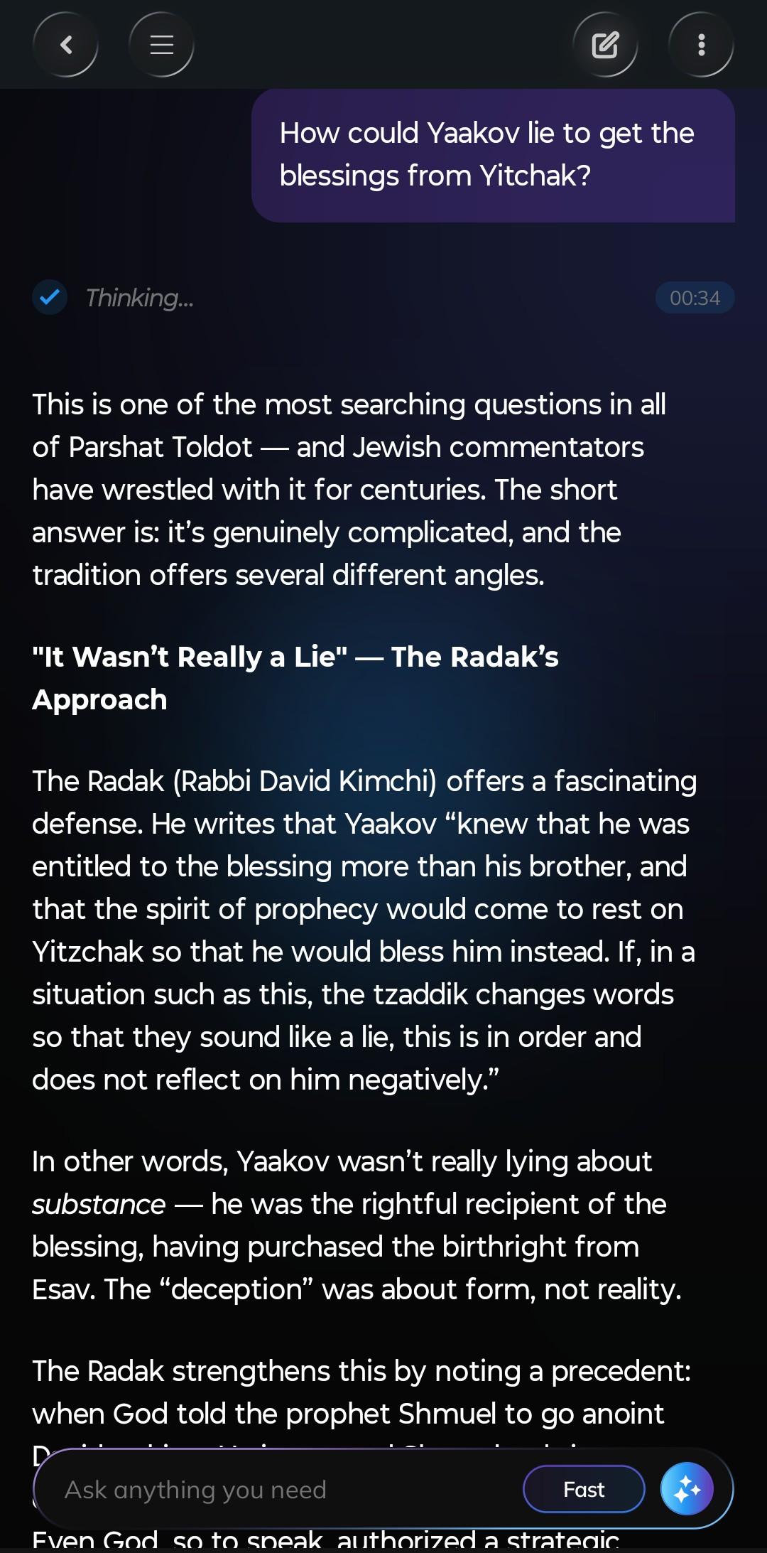 How could Yaakov lie to get the blessings from Yitzchak?